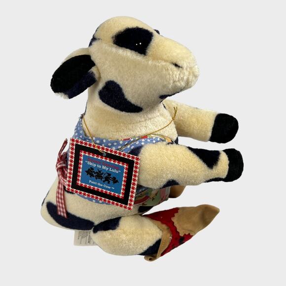 Muffy VanderBear Plush Patti The Cow 9" Skip To My LuLu Square Dancing Boots VTG - Picture 5 of 11